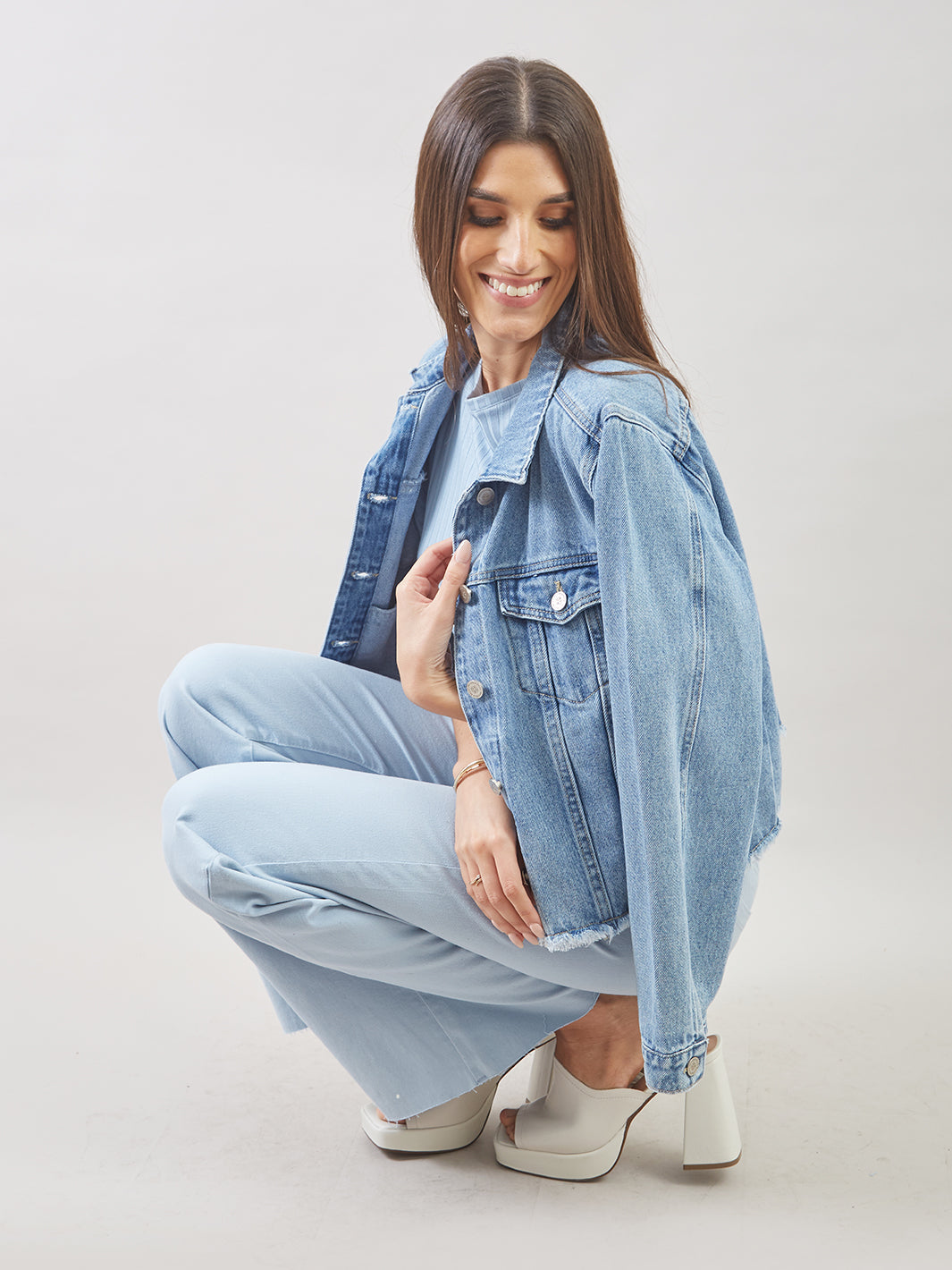 Casaca Jean Oversize Ml Jc00162alr Michelle Belau
