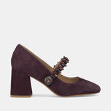 ZAPATO TACÓN TIRA WINE