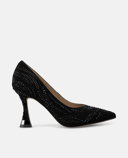 ZAPATO ALTO DETALLE PEDRERÍA