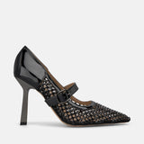 ZAPATO TACÓN REJILLA BLACK