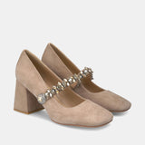 ZAPATO TACÓN TIRA VISON