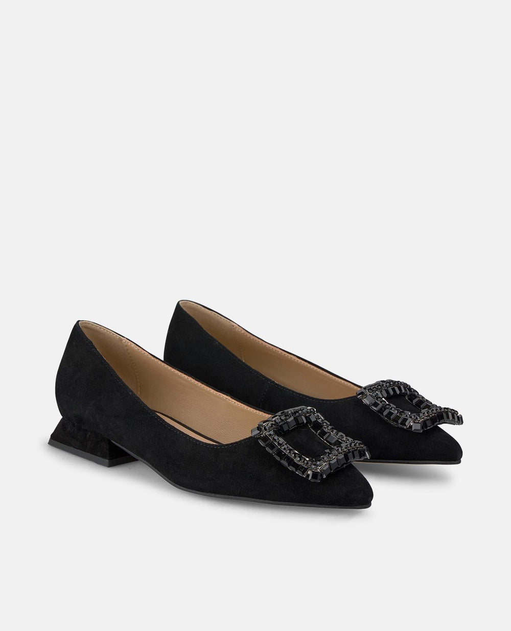ZAPATO PLANO ADORNO CUADRADO
