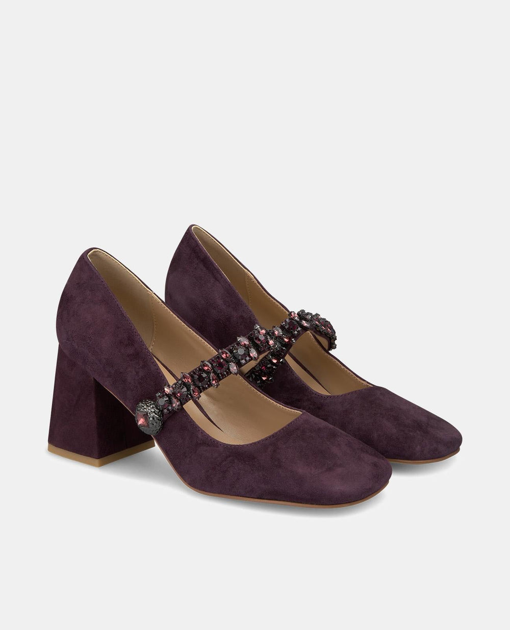 ZAPATO TACÓN TIRA WINE