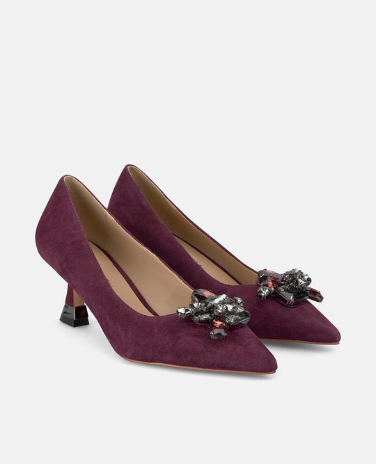 ZAPATO TACÓN BAJO FLOR
