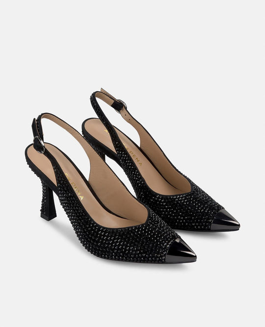 ZAPATO TACÓN PUNTERA METALIZADA