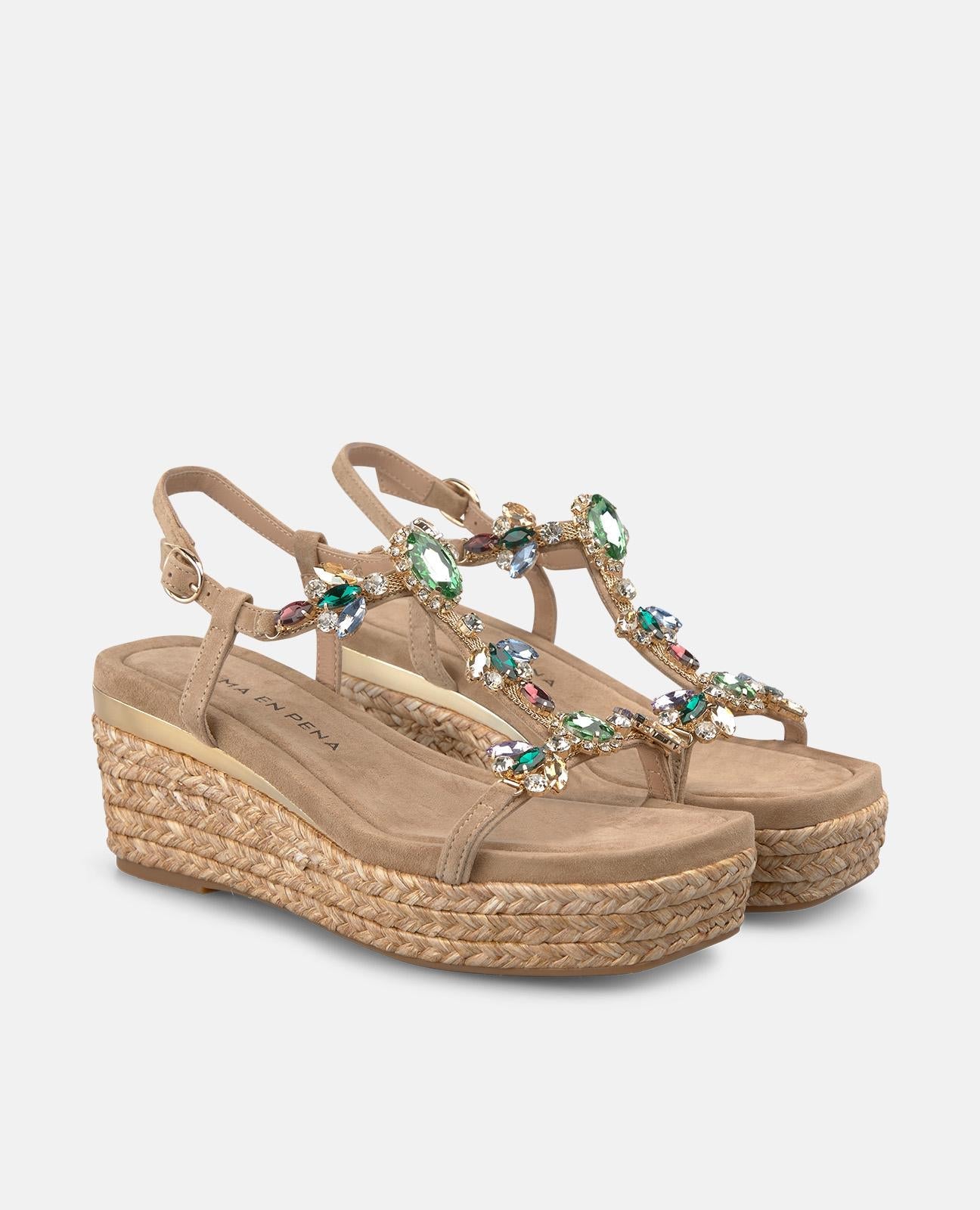 SANDALIA CUÑA MEDIA V266509 Z NOUSAR SAND