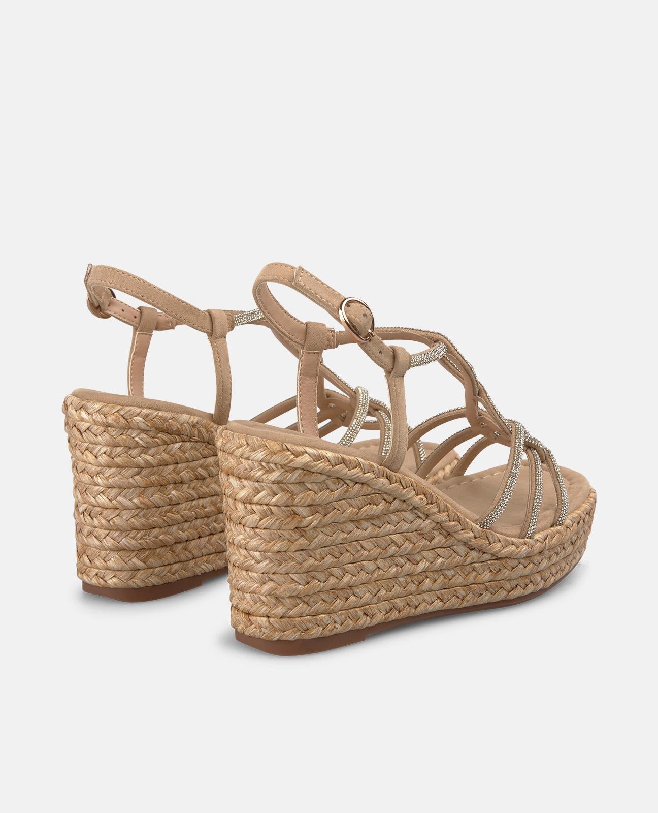 SANDALIA CUÑA ALTA V2651110 Z NOUSAR SAND