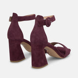 SANDALIA PULSERA TACÓN WINE