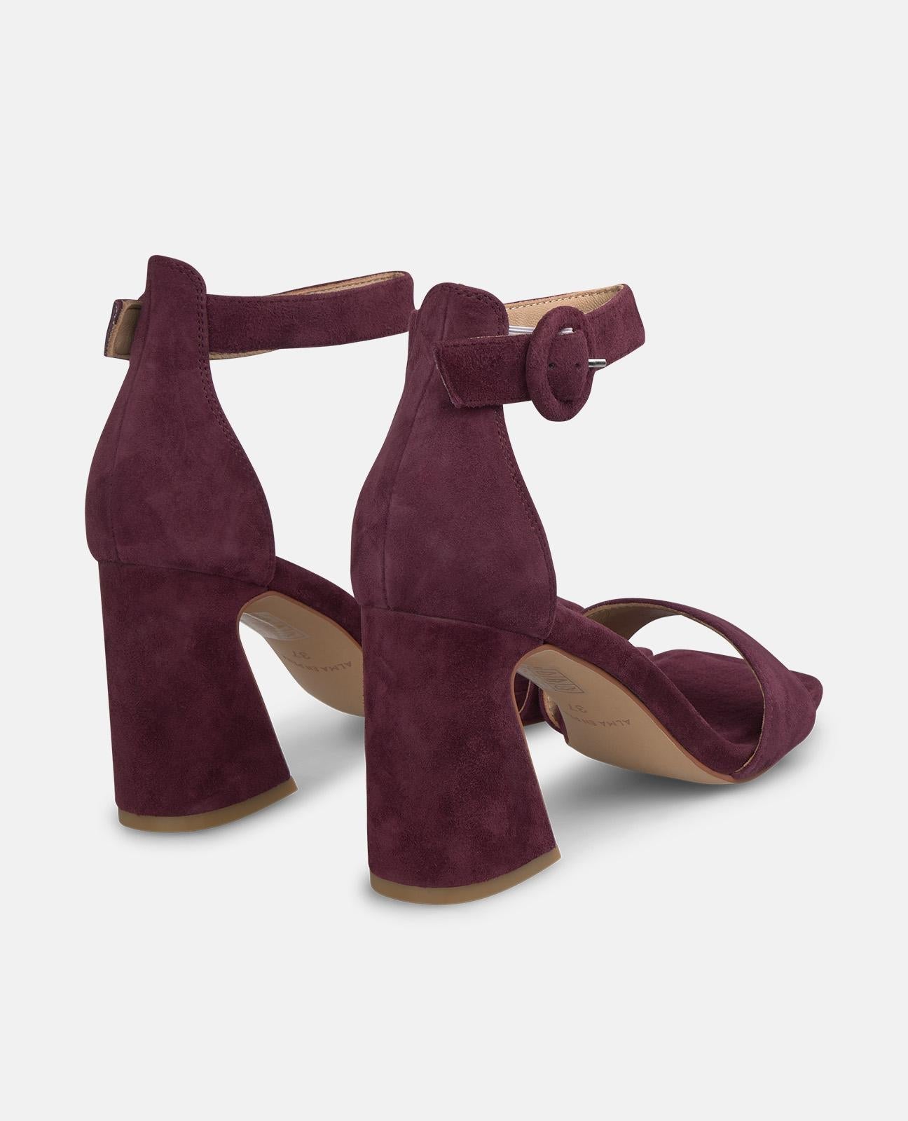 SANDALIA PULSERA TACÓN WINE