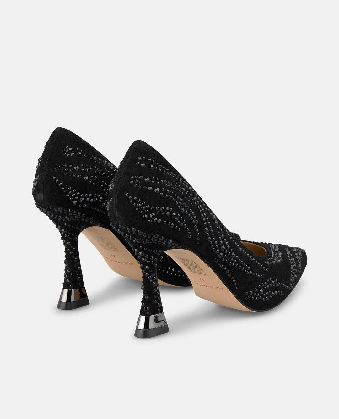 ZAPATO ALTO DETALLE PEDRERÍA