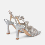 SANDALIA TIRAS CRUZADAS PEDRERÍA SILVER
