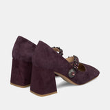 ZAPATO TACÓN TIRA WINE