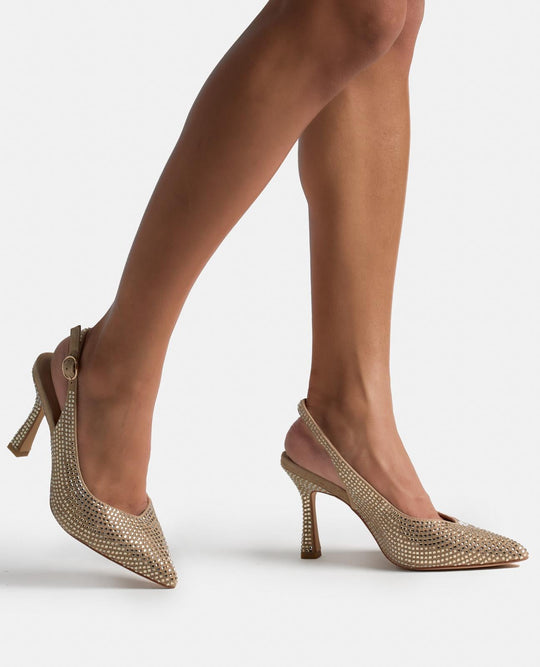 ZAPATO CUBIERTO CON PEDRERÍA