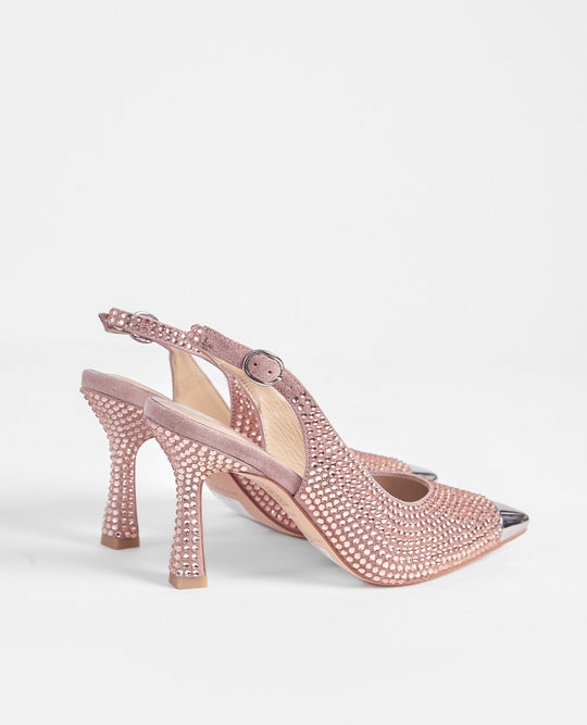 ZAPATO DESTALONADO DETALLE METALIZADO