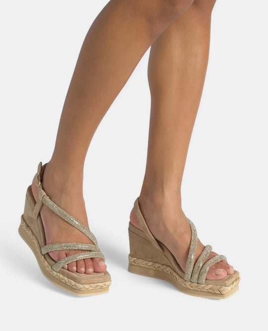 Plataforma Trenzas V251242Suede