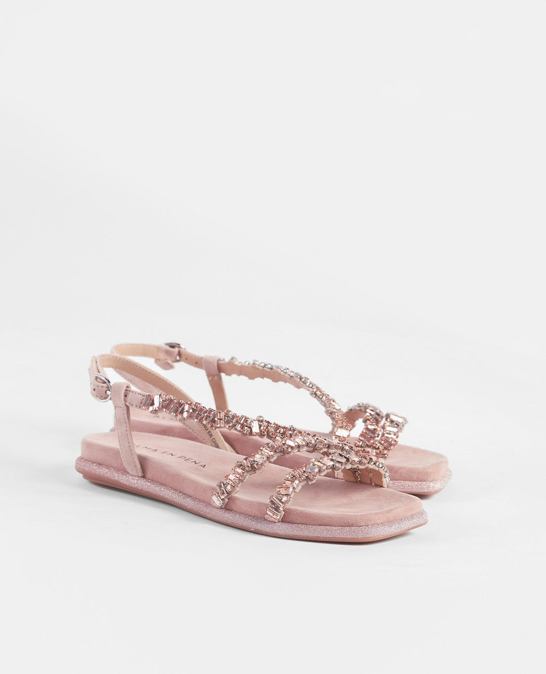 SANDALIA TEXTIL PEDRERÍA