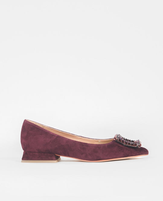 ZAPATO PLANO ADORNO CUADRADO