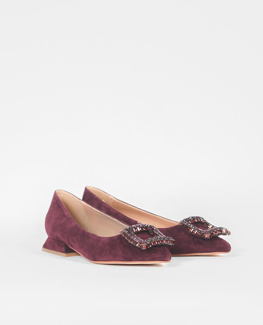 ZAPATO PLANO ADORNO CUADRADO