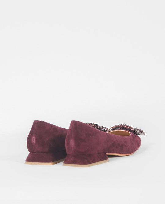ZAPATO PLANO ADORNO CUADRADO