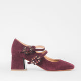 ZAPATO CON HEBILLAS WINE