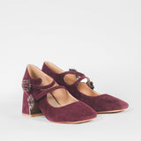 ZAPATO CON HEBILLAS WINE