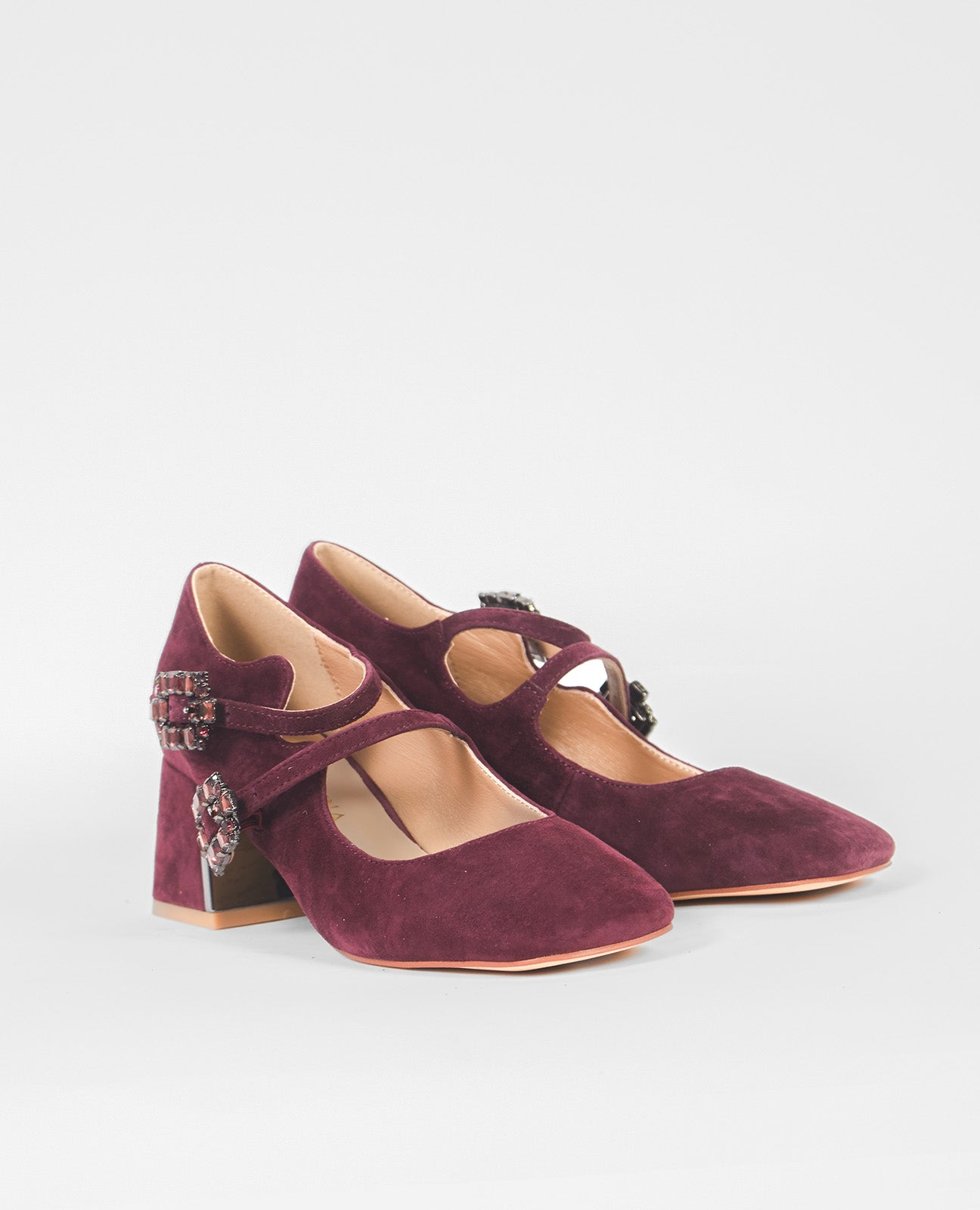 ZAPATO CON HEBILLAS WINE