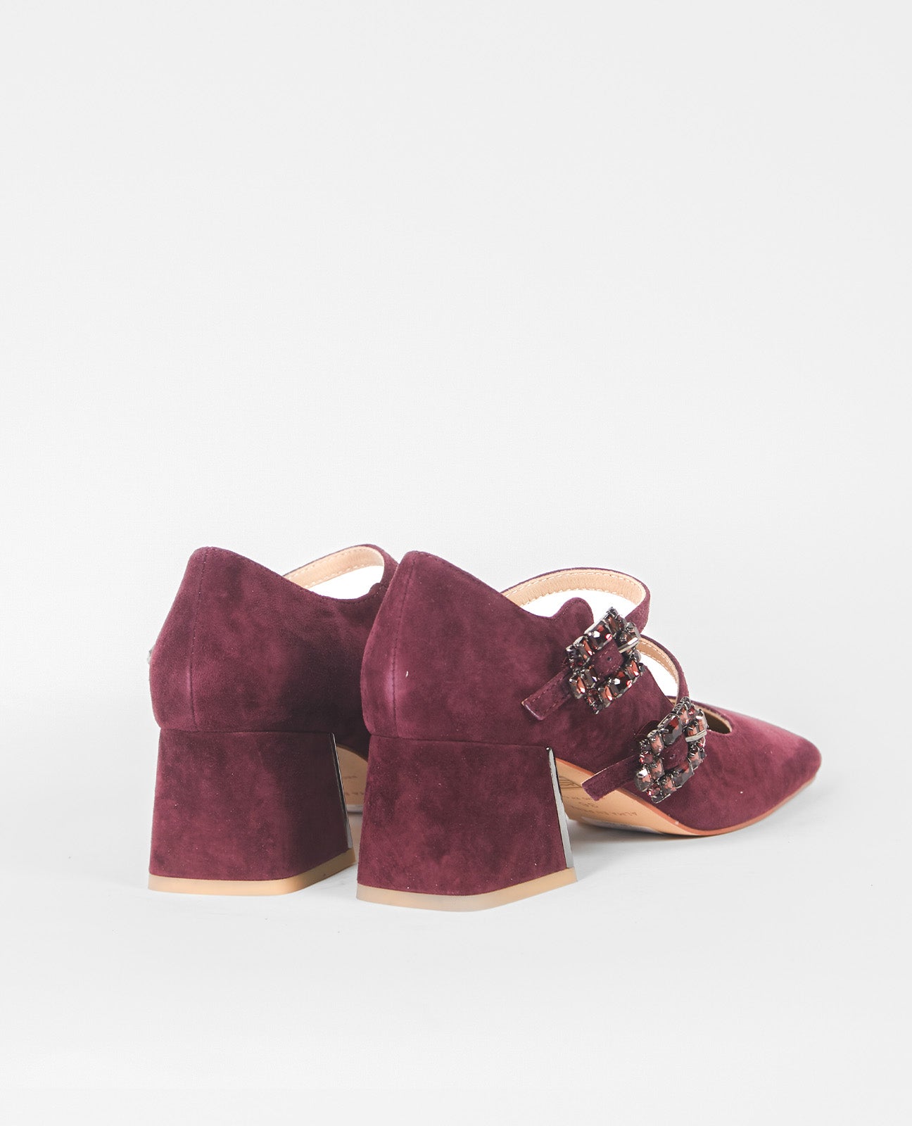 ZAPATO CON HEBILLAS WINE