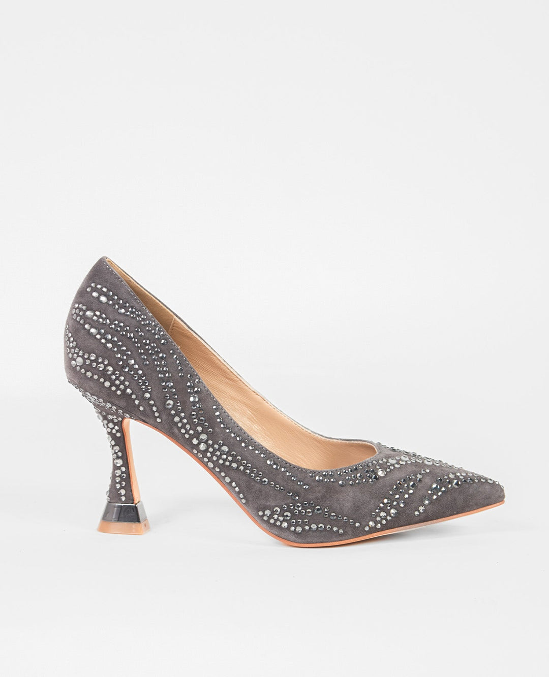 ZAPATO ALTO DETALLE PEDRERÍA