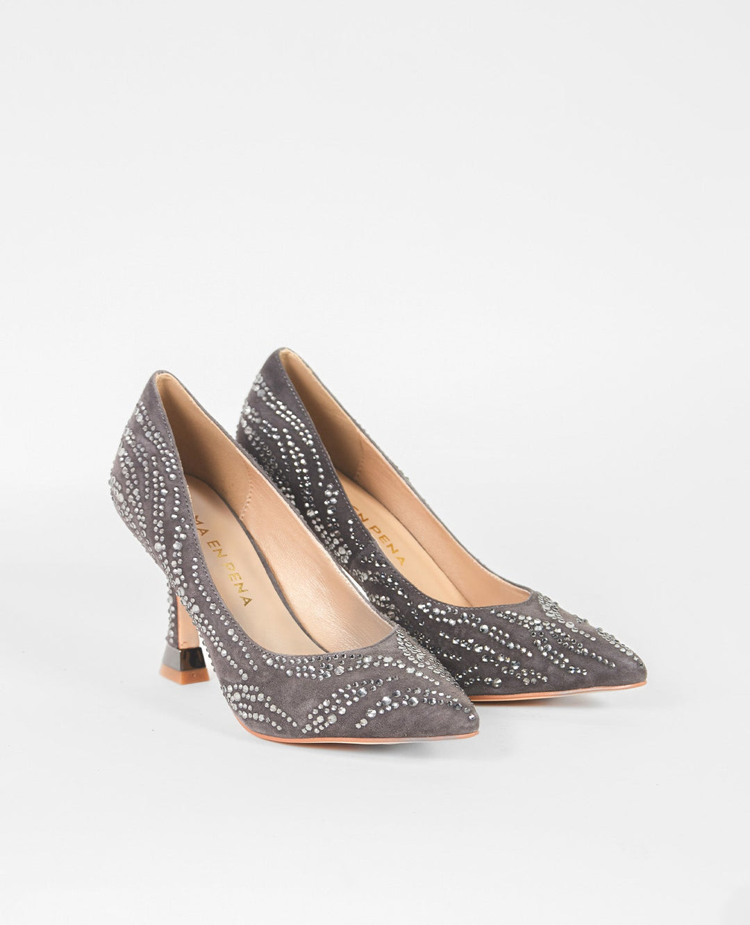 ZAPATO ALTO DETALLE PEDRERÍA