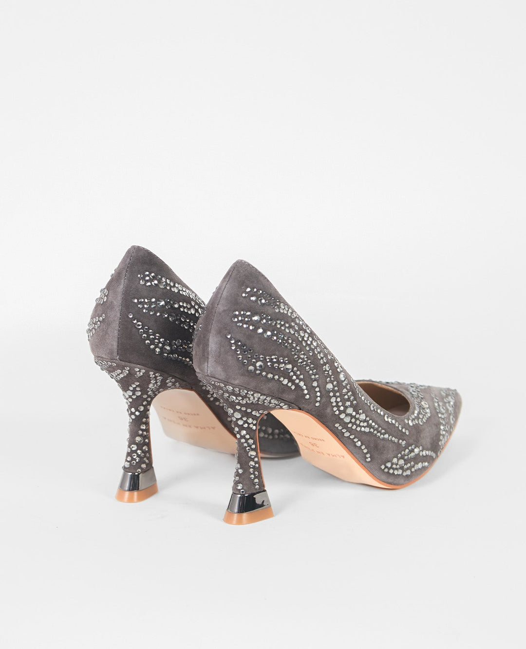 ZAPATO ALTO DETALLE PEDRERÍA