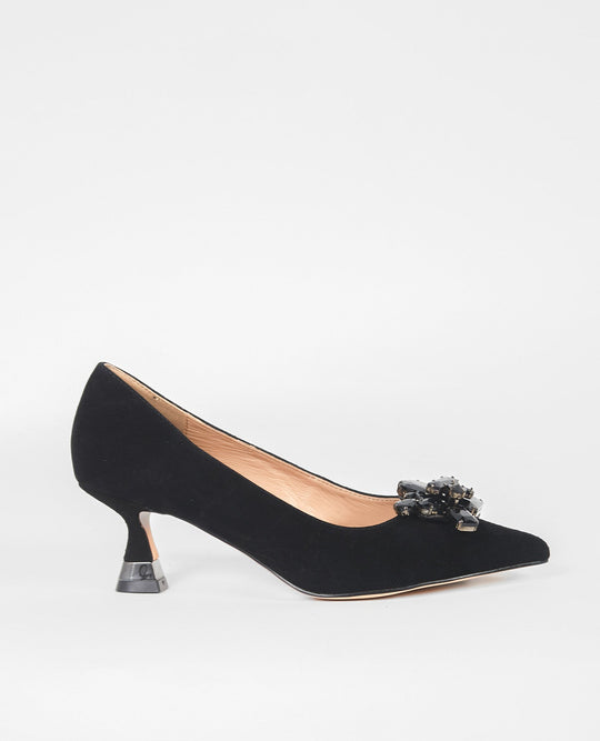 ZAPATO TACÓN BAJO FLOR