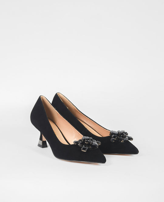 ZAPATO TACÓN BAJO FLOR