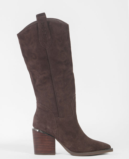 BOTA TACÓN BORDADA