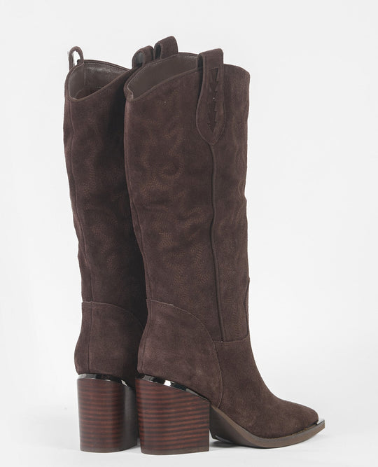 BOTA TACÓN BORDADA