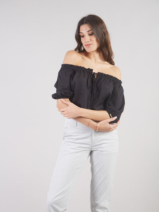 Blusa Off Shoulder Bl91225Cmr