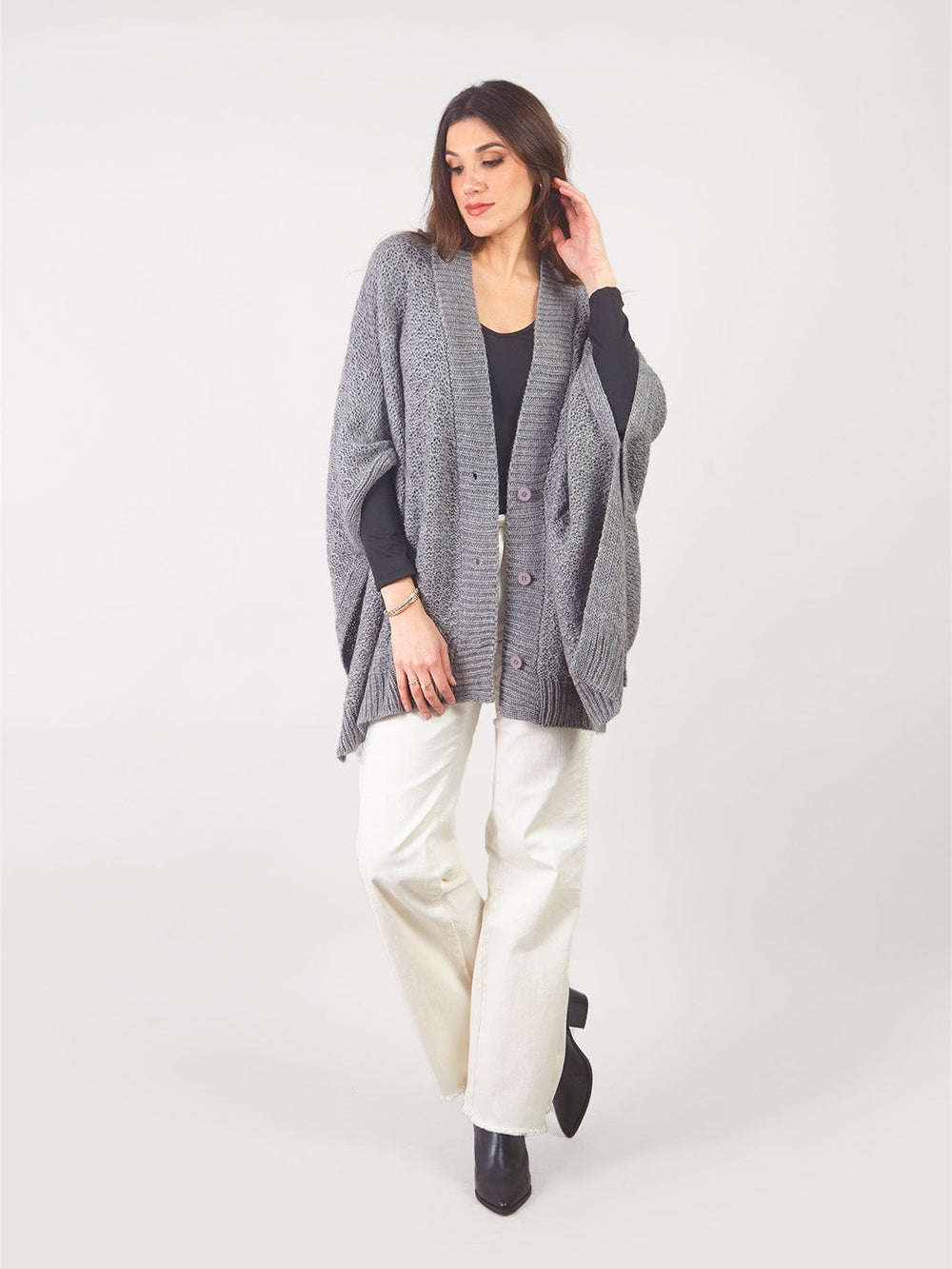 MIREIA- KNITTED PONCHO