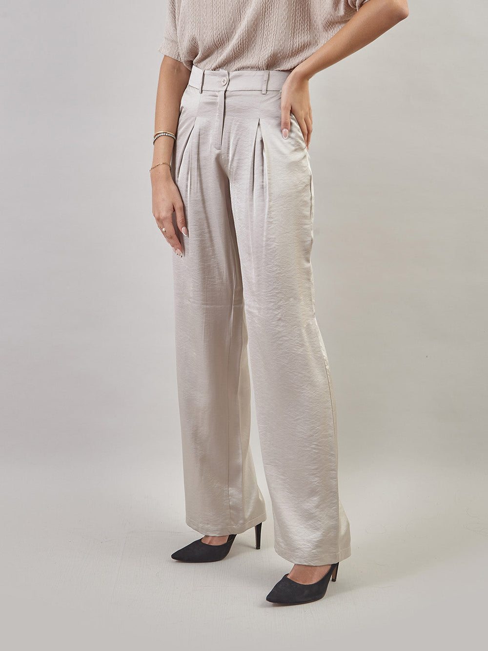 Semi Palazo Pants Pt00729Tul