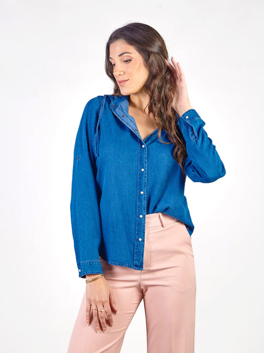 CORAL - BLUSA MANGA LARGA