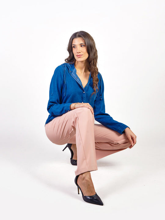 CORAL - BLUSA MANGA LARGA