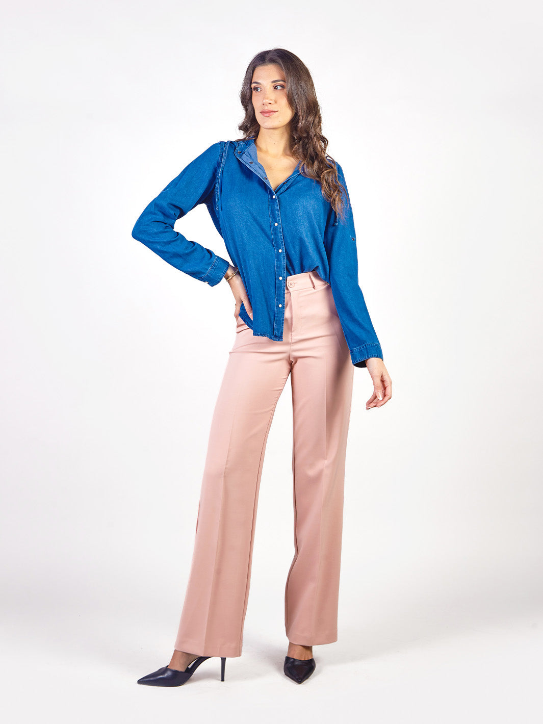 CORAL - BLUSA MANGA LARGA