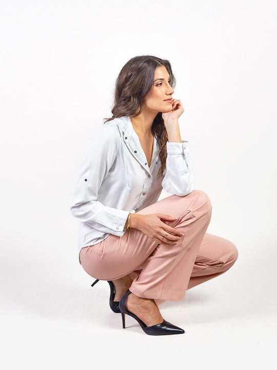 CORAL - BLUSA MANGA LARGA