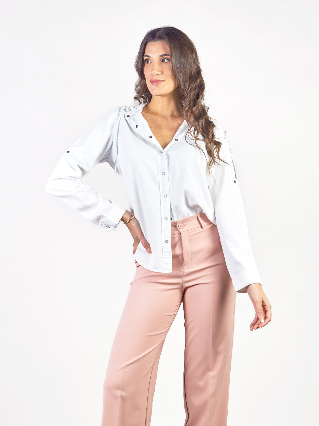 CORAL - BLUSA MANGA LARGA