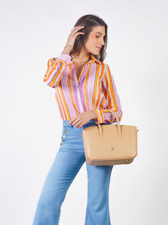 ROSE - BLUSA CAMISERA MANGA LARGA