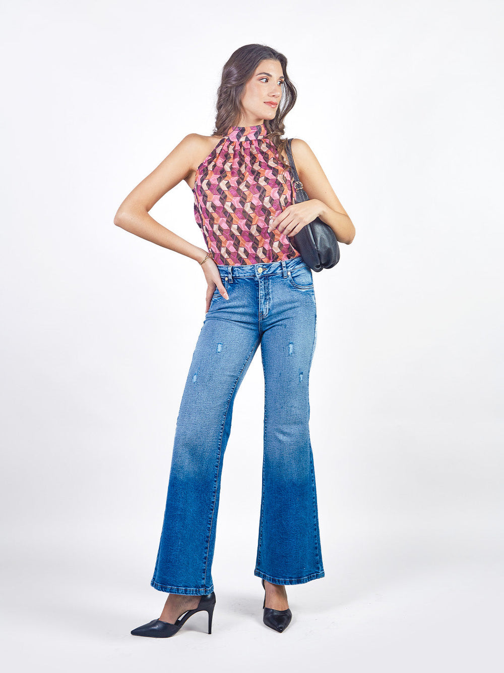 BRISA - BLUSA SIN MANGAS CON CUELLO HALTER