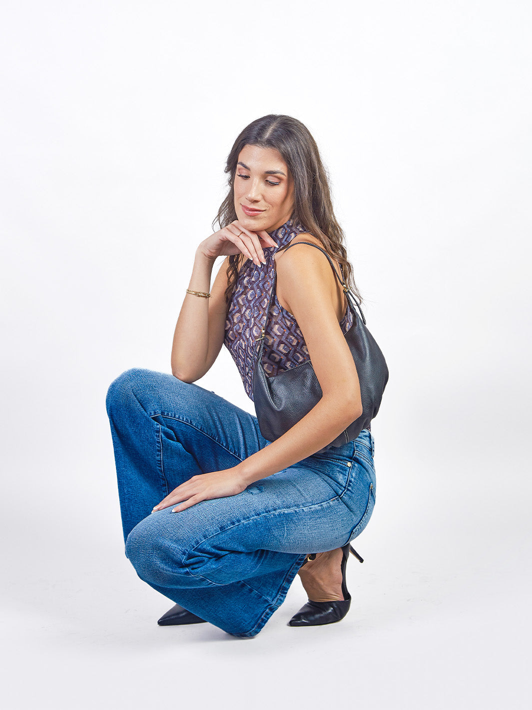 BRISA - BLUSA SIN MANGAS CON CUELLO HALTER