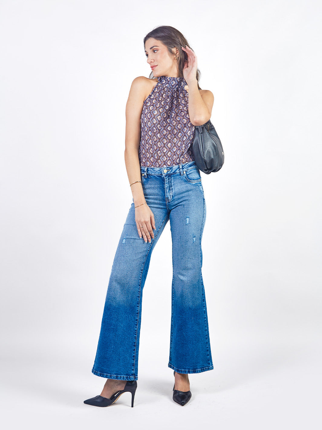 BRISA - BLUSA SIN MANGAS CON CUELLO HALTER