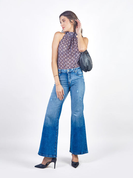 BRISA - BLUSA SIN MANGAS CON CUELLO HALTER