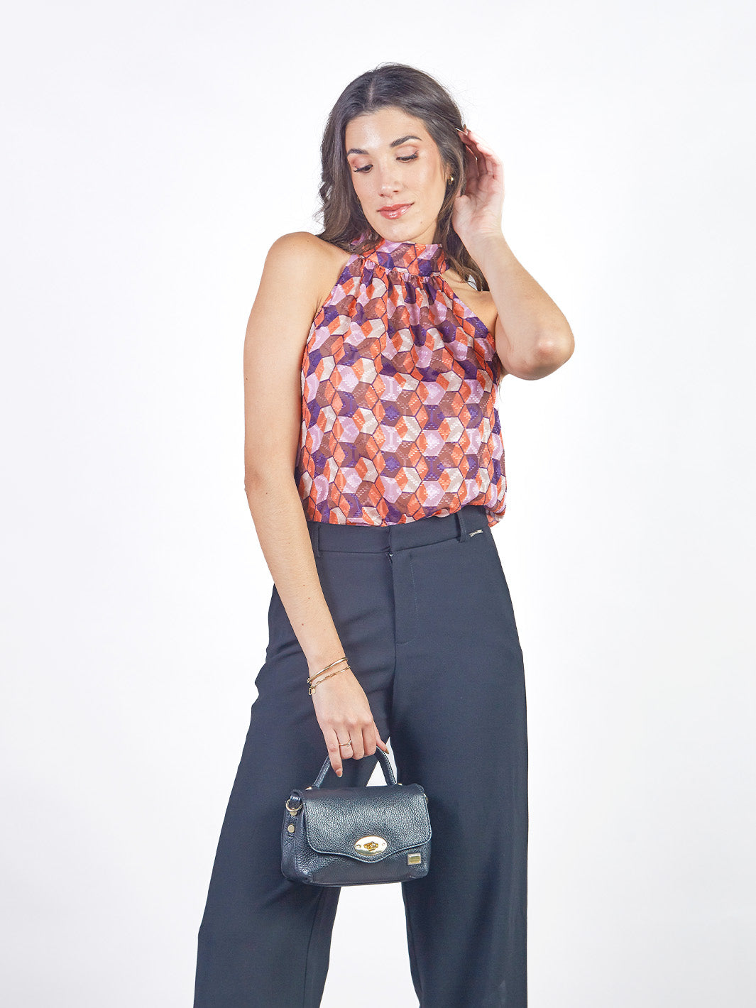 BRISA - BLUSA SIN MANGAS CON CUELLO HALTER