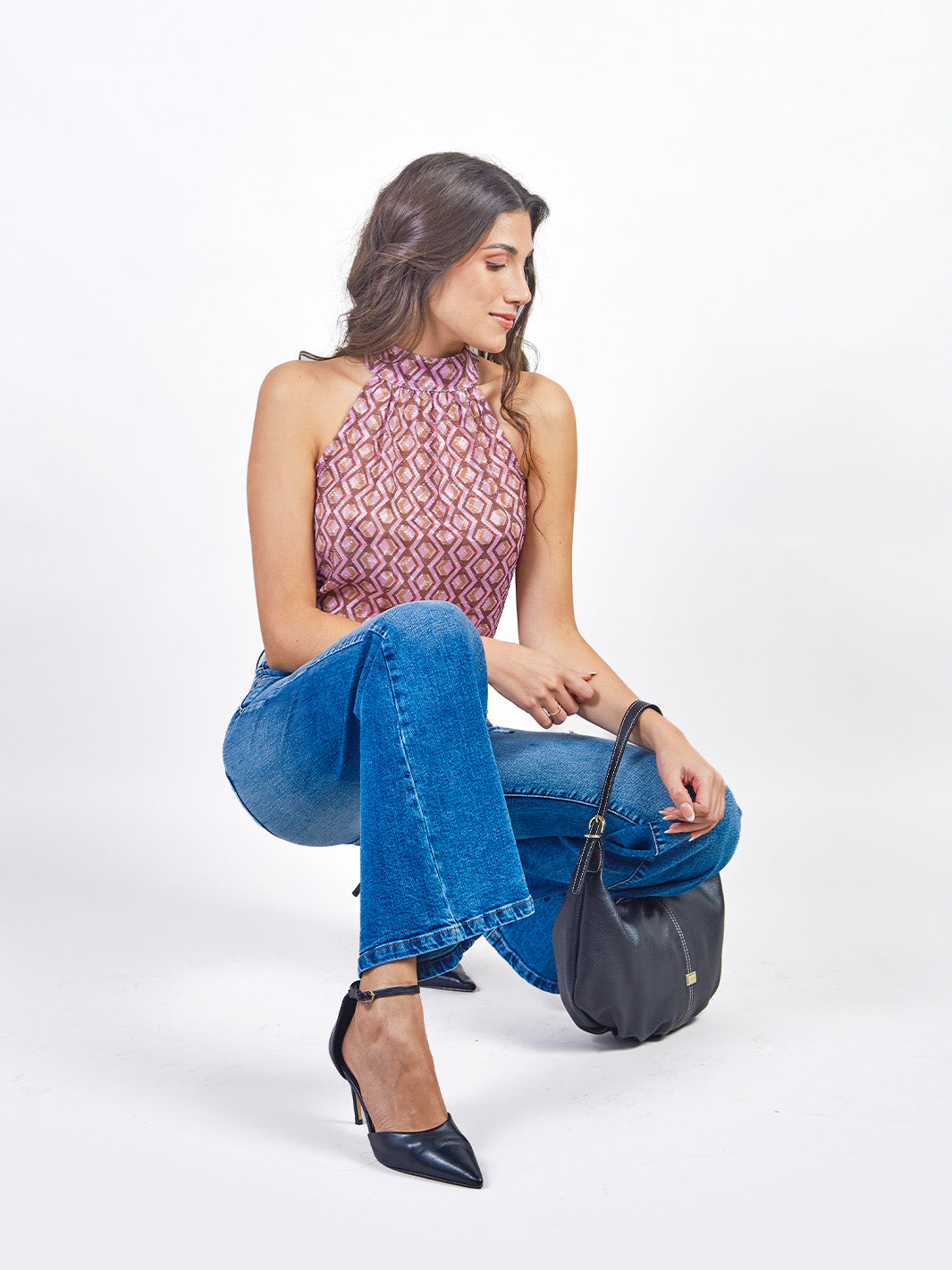 BRISA - BLUSA SIN MANGAS CON CUELLO HALTER