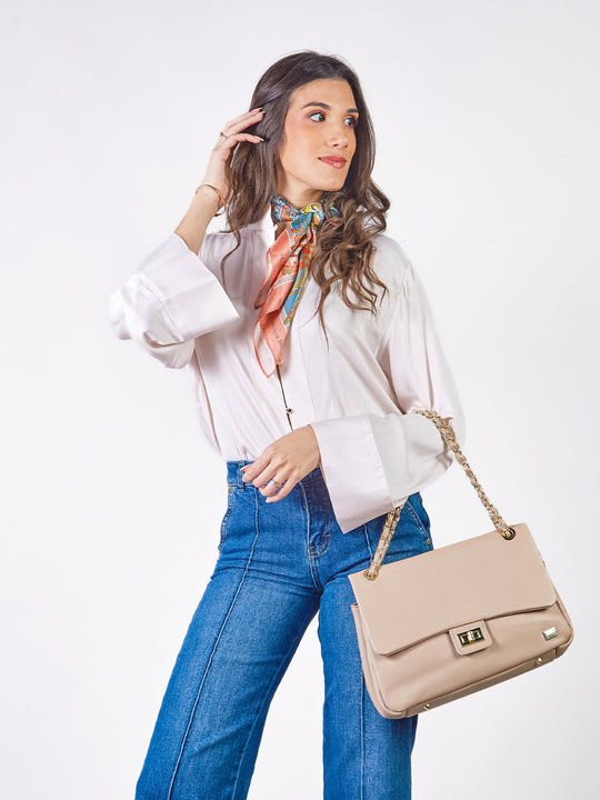 AIDA - BLUSA MANGA LARGA CUELLO NERÚ